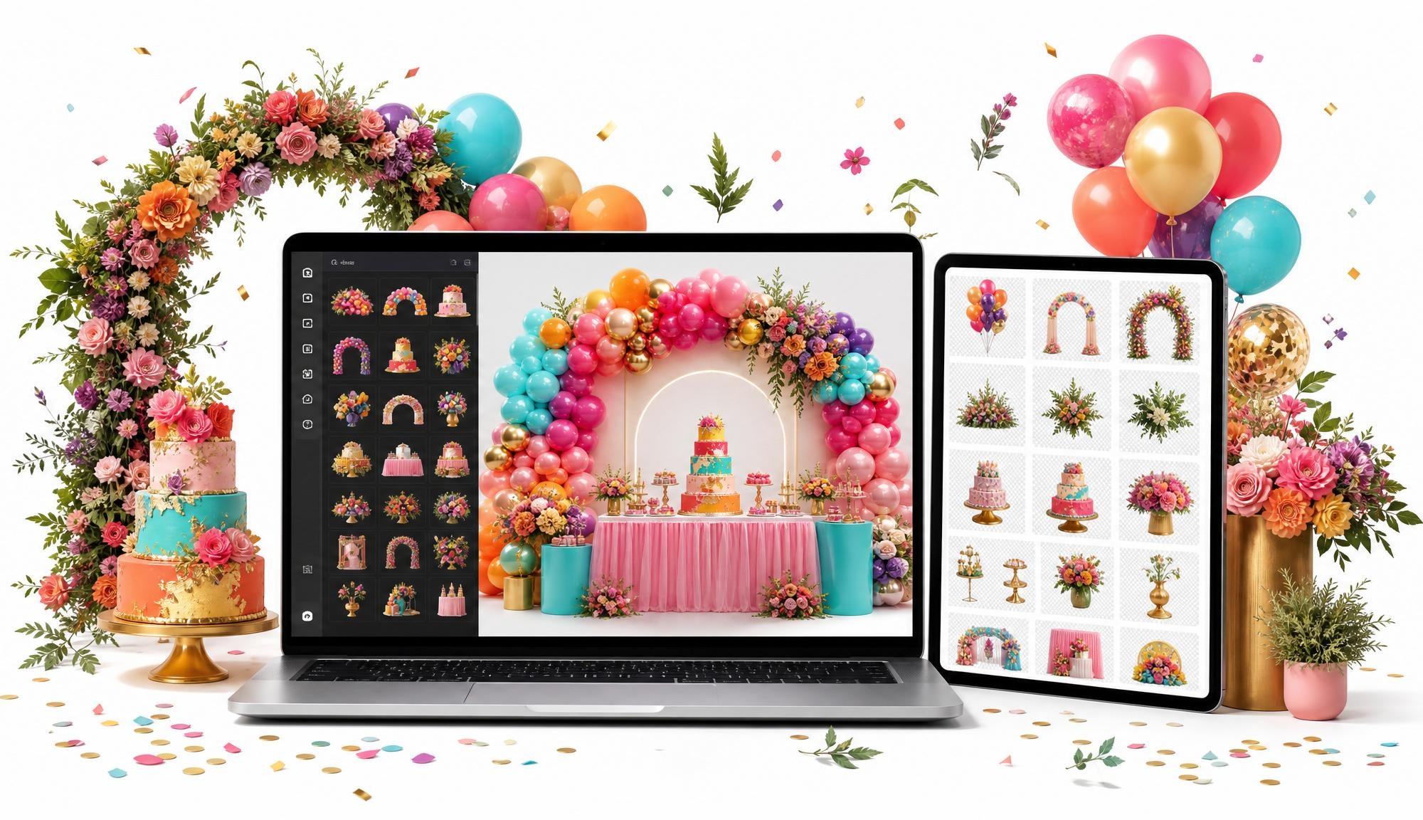 EventBloom digital event-decoration kit