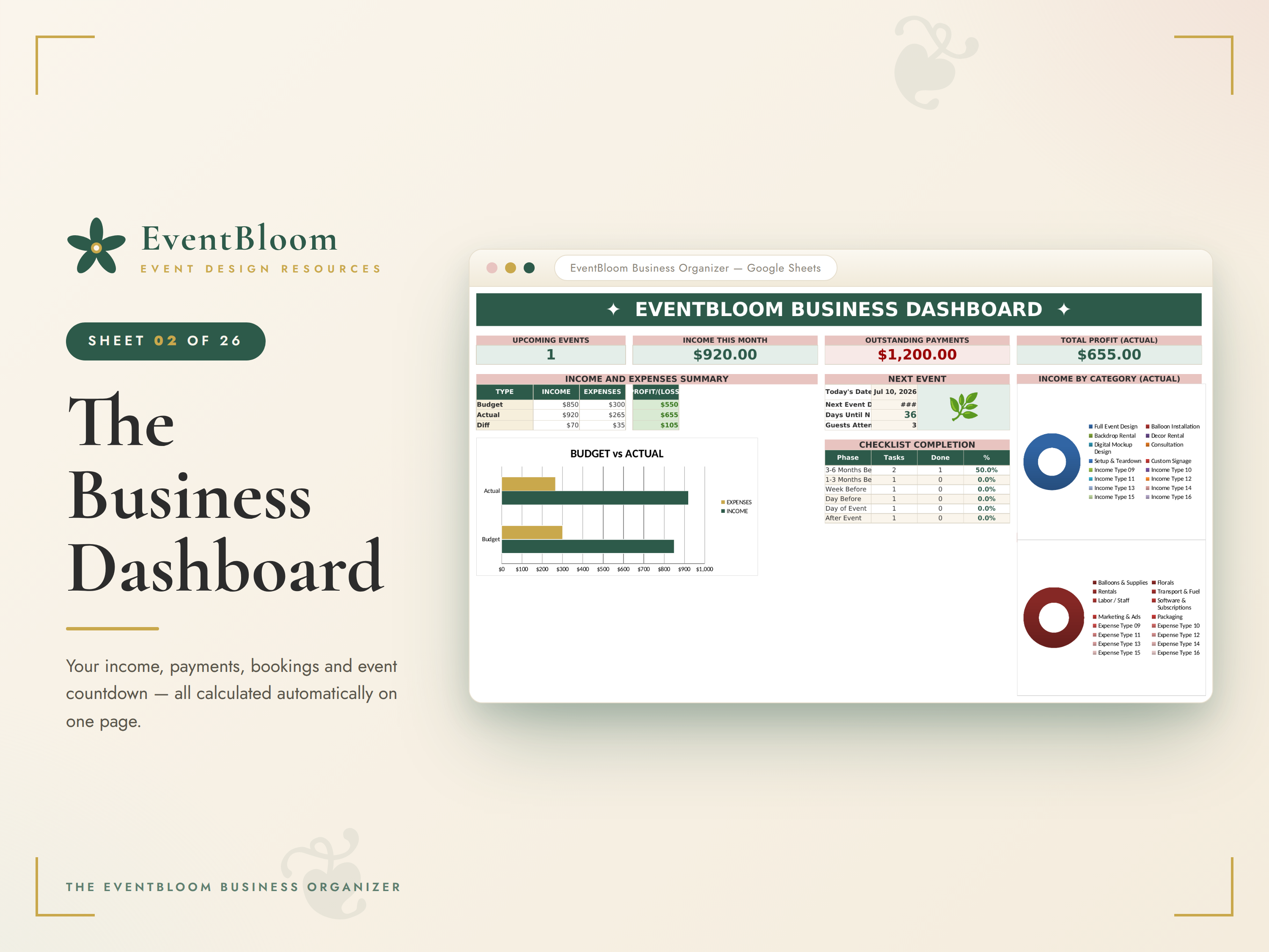 EventBloom Business Organizer