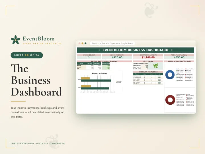 EventBloom Business Organizer