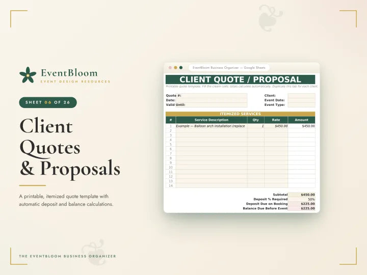 EventBloom Business Organizer