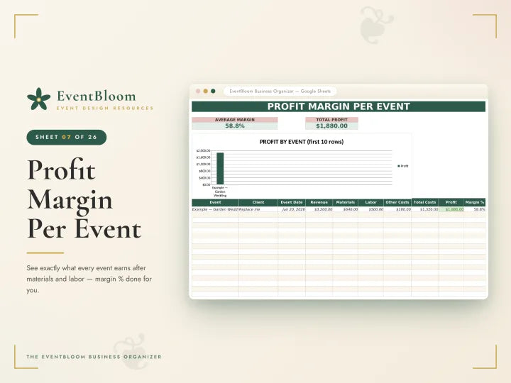 EventBloom Business Organizer